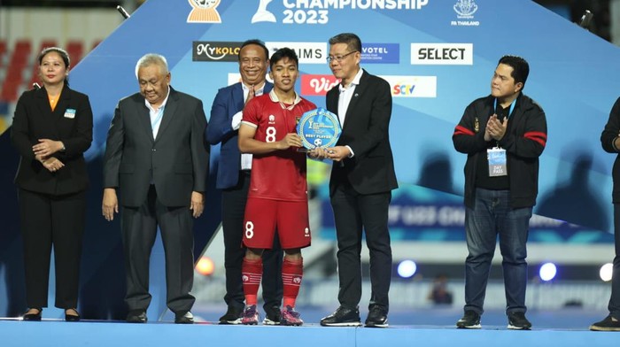 Arkhan Fikri terpilih menjadi pemain terbaik di Piala AFF U-23 2023.