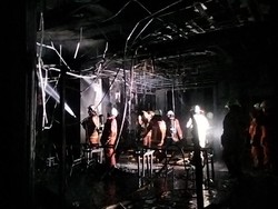 Dini Hari Mencekam Saat Asrama BBPMP Jatim Terbakar