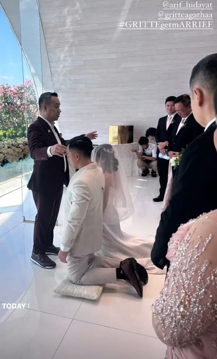 Gritte Agatha dan Arif Hidayat menikah