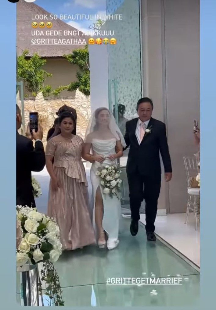 Gritte Agatha dan Arif Hidayat menikah