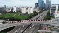 LRT Jabodebek Jelang Operasi Besok