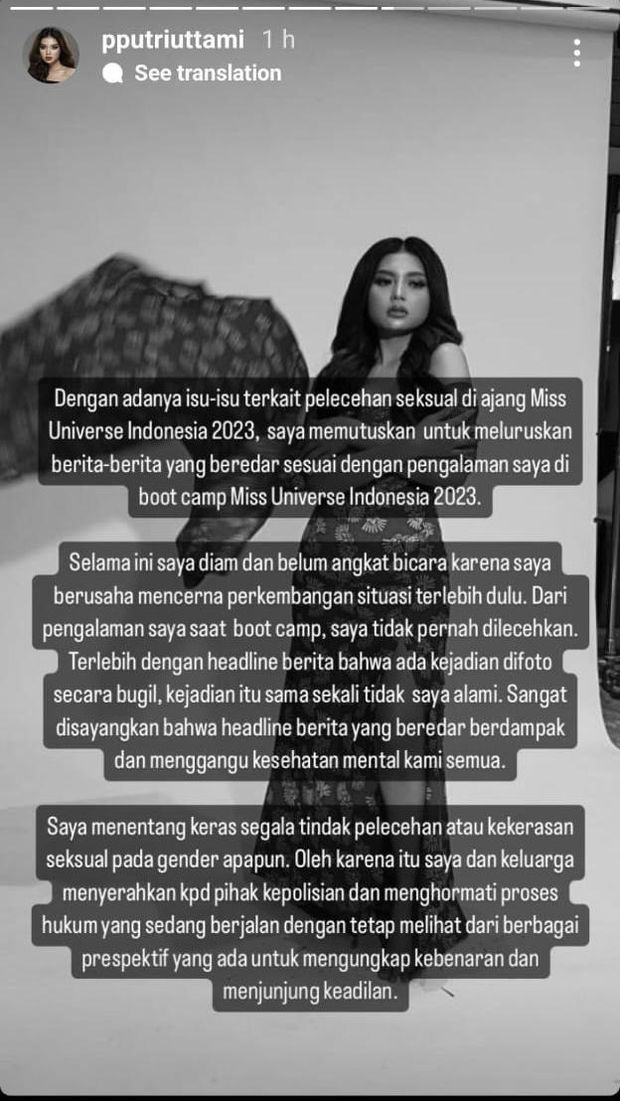 Sejumlah Finalis Bantah Adanya Pelecehan Seksual Di Miss Universe Indonesia 2023 