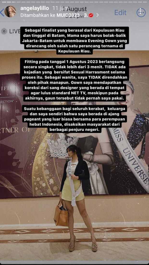 Miss Universe Indonesia denies sexual harassment