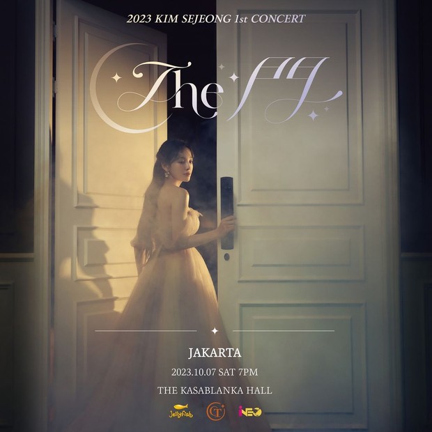 Poster fanmeeting Kim Se Jeong 'The Door' di Jakarta/ Foto: oct.entertainment Poster fanmeeting Kim Se Jeong 'The Door' di Jakarta