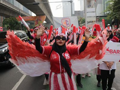 Potret Serunya Fun Walk dalam Rangka Kemerdekaan RI