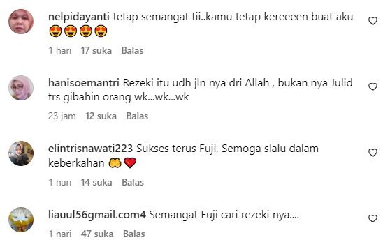 Tangkapan layar Instagram @fuji_an