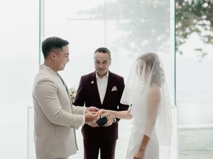 Foto Pernikahan Gritte Agatha dengan Arif Hidayat, Gempi dan Gisel Bikin Salfok