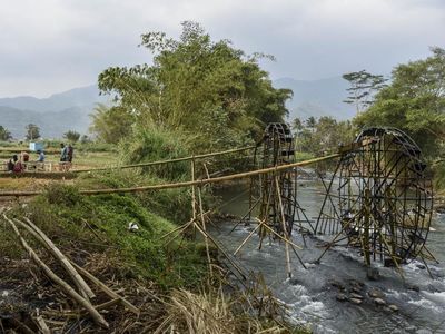 Kincir Air jadi Solusi Kekeringan Lahan Pertanian di Tasikmalaya