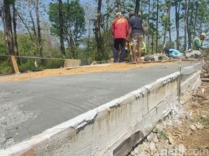 Viral Jalan Beton di Winong Kendal Nyusut, Ini Faktanya
