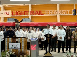 Jokowi Resmikan LRT Jabodebek