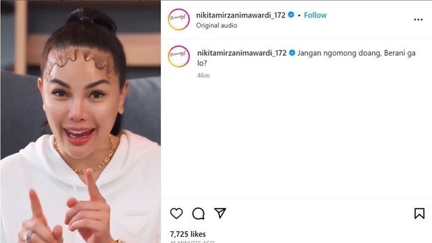 Tangkapan layar Instagram Nikita Mirzani @nikitamirzanimawardi_172
