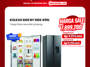 Cuma di Transmart! Kulkas Dua Pintu Rp 11 Juta Bisa Dibeli Hanya Rp 7 Juta