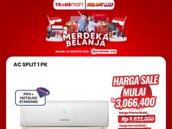 Transmart Full Day Sale Banting Harga, AC 1 PK Mulai dari Rp 3,06 Juta!