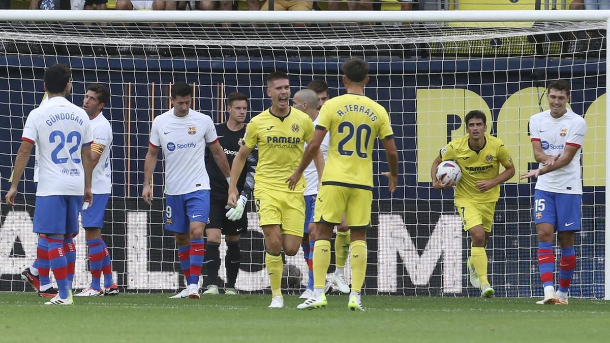 Barcelona menang 4-3 atas Villarreal dalam lanjutan LaLiga (Foto: AP/Alberto Saiz)