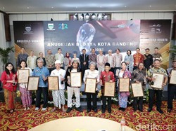 10 Insan Penggiat Seni Raih Diganjar Anugerah Budaya Kota Bandung 2023