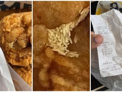 Jijik! Beli Ayam Goreng Dapat Bonus Topping Telur Lalat