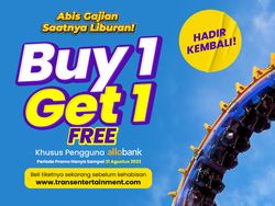 Abis Gajian, Saatnya Liburan di Trans Studio Cibubur! Ada Promo Buy 1 Get 1! Abis Gajian, Saatnya Liburan di Trans Studio Cibubur! Ada Promo Buy 1 Get 1!