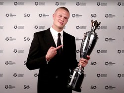 Haaland Sabet Gelar Pemain Terbaik Versi PFA 2022/2023