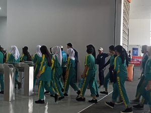 Keseruan Pelajar SMA Jakarta Saksikan FIBA World Cup 2023
