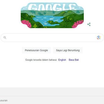 Danau Toba menjadi tampilan Google Doodle hari ini