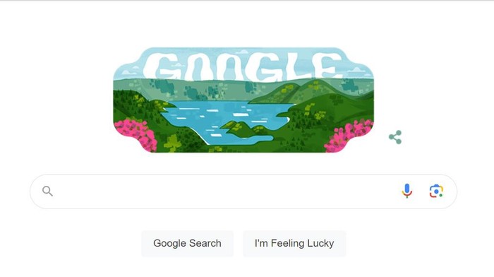 Google Doodle Hari Ini, Danau Toba.