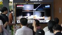 Korut Kembali Tembakkan Rudal Balistik ke Laut Jepang