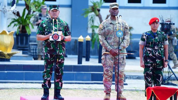 Latihan Bersama (Latma) Super Garuda Shield 2023 menjadi kegiatan latihan multinasional terbesar yang digelar di Indonesia. (dok Puspen TNI)