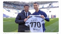 Messi dicap nge-ghosting, padahal cuma main di MLS. Ronaldo pun dibawa-bawa: semasa CR7 masih seusia Messi, prestasi masih ia torehkan di Eropa. Foto: dok. Internet/X (Twitter)