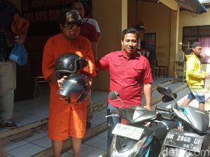 Pria Buleleng Curi 240 Helm, Sasarannya Kampus-Pantai