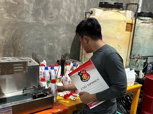 Polisi Gerebek Gudang Produksi Oli Palsu di Deli Serdang, 5 Orang Ditangkap