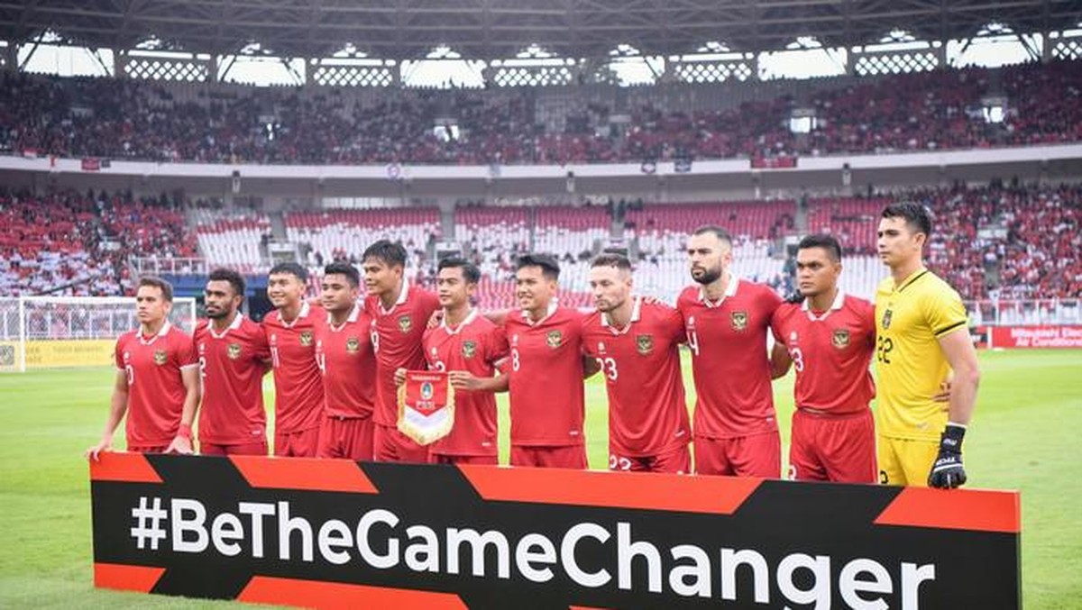 Jadal Indonesia vs Turkmenistan. (Foto: Amphol Thongmueangluang/SOPA Images/LightRocket via Getty Images)