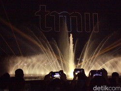 H+3 Lebaran, Air Mancur Menari TMII Disaksikan 7.000 Pengunjung