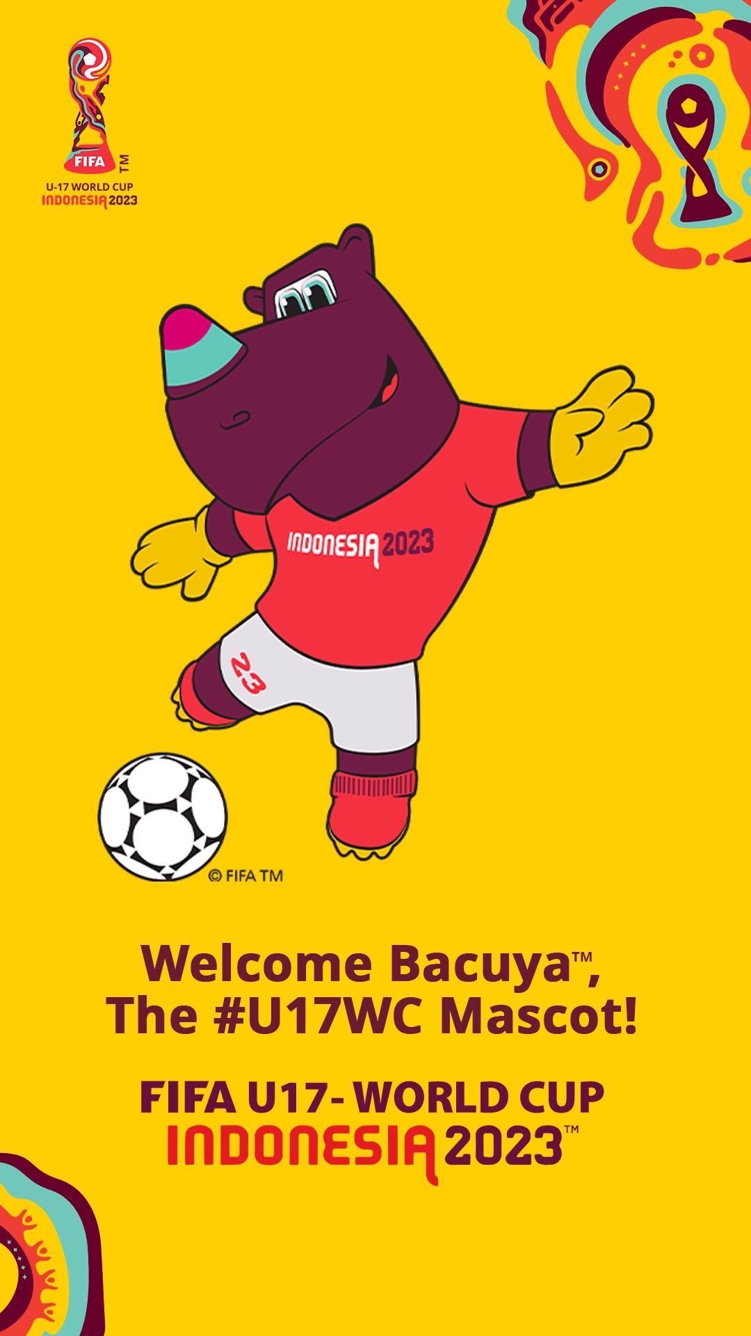 Bacuya jadi maskot Piala Dunia U-17 2023.