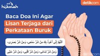 Infografis: Doa Agar Lisan Terjaga dari Perkataan Buruk