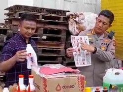 Pemilik-7 Pekerja Gudang Produksi Oli Palsu Ditangkap di Deli Serdang
