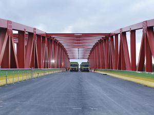 Uji Beban Kelar, Jembatan Sei Wampu Segera Sambungkan Tol Binjai-Langsa Uji Beban Kelar, Jembatan Sei Wampu Segera Sambungkan Tol Binjai-Langsa