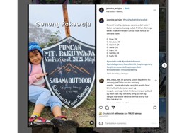 Kaki Mungil Jasmine Telah Taklukan 39 Gunung di Jabar dan Jateng