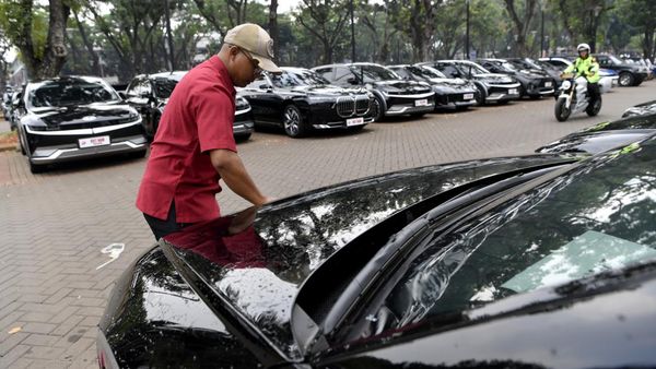 Deretan Kendaran Listrik Delegasi KTT ASEAN