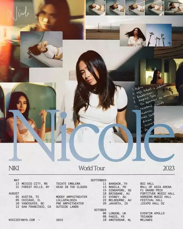 Konser September Nicole: Niki World Tour 2023/ Foto: Twitter/Niki Zefanya