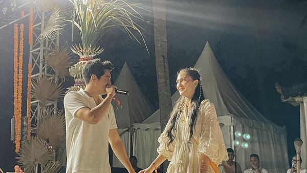 Beda Usia 10 Tahun, Ini Foto Mesra Luna Maya & Maxime Bouttier di Pesta Ultah