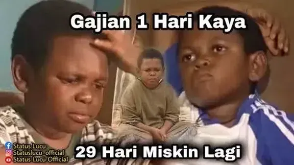 Meme Gajian Numpang Lewat, Bikin Nyes di Hati