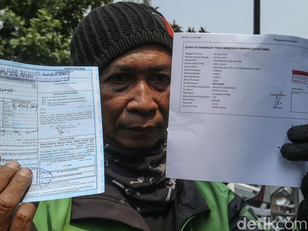 Ojol Kena Tilang Uji Emisi, Denda Rp 250 Ribu Menanti