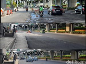 Perbaikan Selesai, Aspal Jl HR Rasuna Said Jaksel Kini Mulus