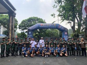 Didampingi TNI, Muryansyah Tempuh 3.141 Km Bawa Pesan #StopWariskanSampah