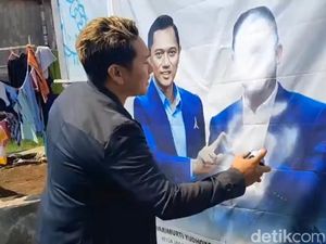 Kader Demokrat Kota Pasuruan Tutup Wajah Anies di Baliho dan Dicoret Fake