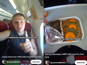 Bule Cicip 3 Makanan Indonesia di Pesawat, Ternyata Ini Menu Favoritnya