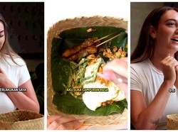 Kepincut Nikmatnya Nasi Campur Bali, Bule Ini Beri Rating Tinggi