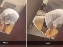 Duh! Juru Masak di Kantin India Ini Haluskan Kentang Pakai Kaki