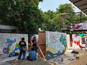 Relawan Gelar Lomba Mural: Amanah Ganjar, Politik Beri Ruang Kreasi