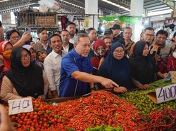 Cek Pasar Flamboyan di Pontianak, Mendag Pastikan Harga Bapok Stabil